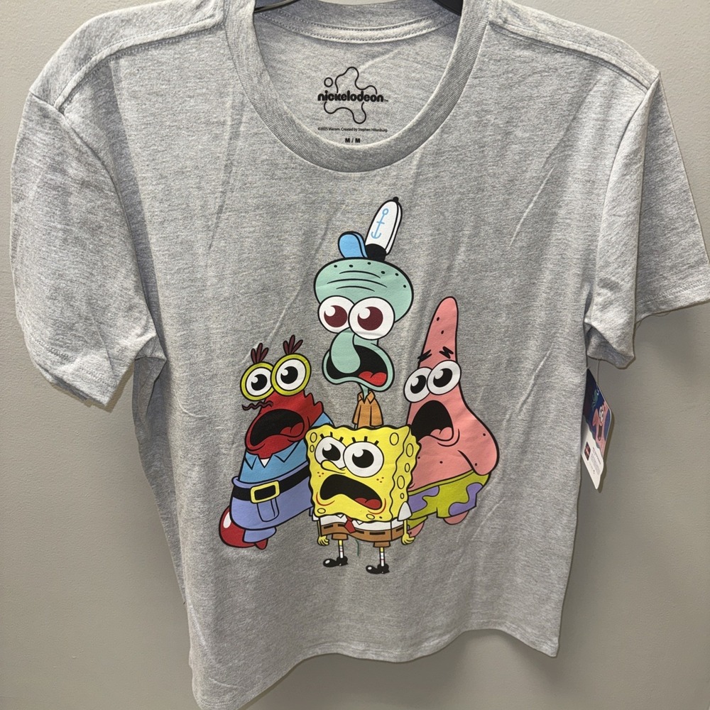Adult SpongeBob SquarePants Graphic Tee  Short Sleeve (Size M) New With Tags